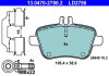 Колодки гальмівні дискові керамічні, к-кт 13.0470-2786.2