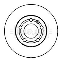 Тормозной диск BORG & BECK BBD4064