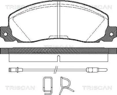 Комплект тормозных колодок TRISCAN 8110 25846