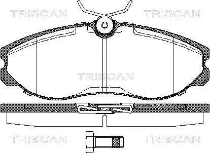 Комплект тормозных колодок TRISCAN 8110 14174