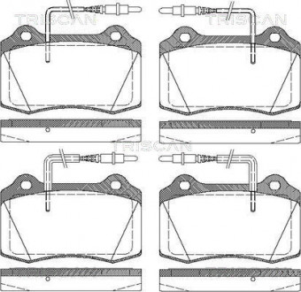 Комплект тормозных колодок TRISCAN 8110 28033