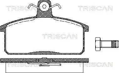 Колодки гальмівні задні TRISCAN 8110 69013