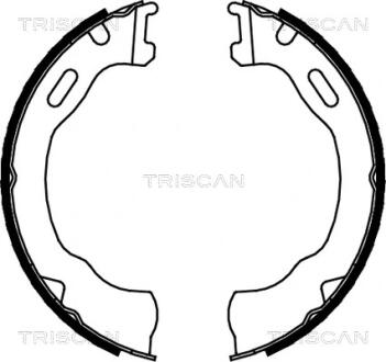 Комплект гальмівних колодок, стоянкове гальмо TRISCAN 8100 80007