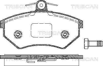 Комплект тормозных колодок TRISCAN 8110 10975 (фото 1)
