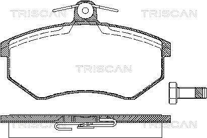 Комплект тормозных колодок TRISCAN 8110 29934 (фото 1)