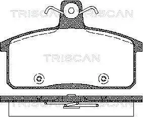 Колодки гальмівні передні / задні TRISCAN 8110 69012