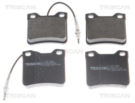 Колодки гальмівні задні TRISCAN 8110 28941