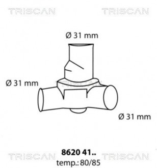 Термостат TRISCAN 8620 4180