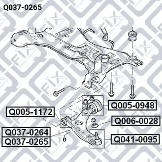 Важіль передній правий Q-FIX Q0370265