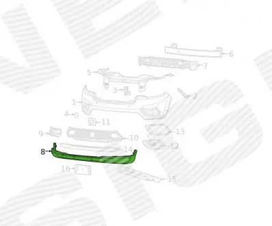 СПОЙЛЕР БАМПЕРА Signeda PCR05033VA