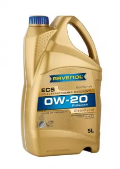 Олива для двигуна RAVENOL ECS SAE 0W20 5L