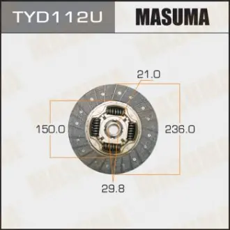 Диск сцепления 236*150*21*29.8 TOYOTA AVENSIS Masuma TYD112U