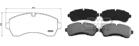 Колодки тормозные APLUS 71268AAP