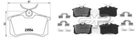Колодки гальмiвнi APLUS 71211DAP
