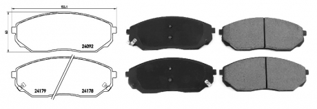Колодки тормозные APLUS 71298AAP