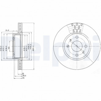 Тормозной диск Delphi BG2413