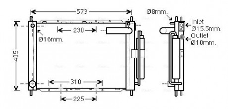 Теплообменник AVA COOLING DNM370 (фото 1)