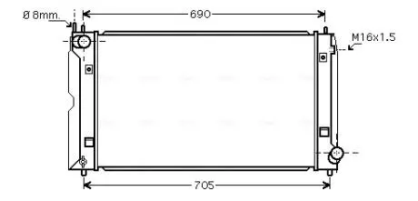 Теплообменник AVA COOLING TOA2386