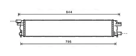 Радиатор охлаждения двигателя Audi A4 B8 (08-), A5 (08-), A6 C7 (11-), A7 (11-) AVA COOLING AI2361