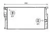 Радіатор охолодження двигуна BMW 1 (F20) (11-19) , 3 (F30) (12-18) MT (BW2455) AVA BW2455