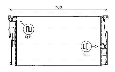 Радіатор охолодження двигуна BMW 1 (F20) (11-19), 3 (F30) (12-18) MT AVA AVA COOLING BW2455