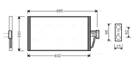 Конденсатор AVA COOLING BW5254 (фото 1)