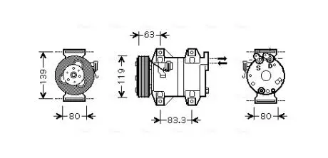 Компрессор AVA COOLING VOAK121