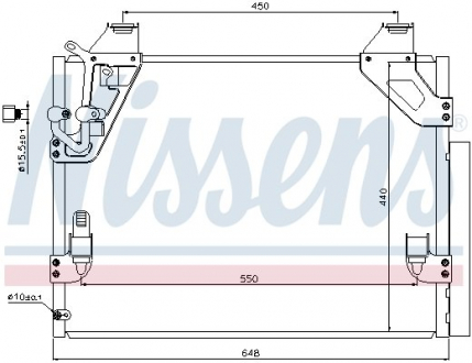 Конденсер кондиціонера NISSENS 940082