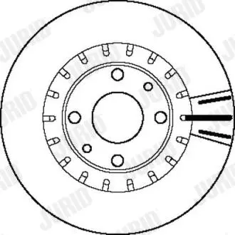 Фото 1 - диск гальмівний ВАЗ 2110-2112 передн. вент. (2 шт.) Jurid 562121J Диск гальмівний ВАЗ 2110-2112 передн. вент. (2 шт.) Jurid 562121J (фото 1)
