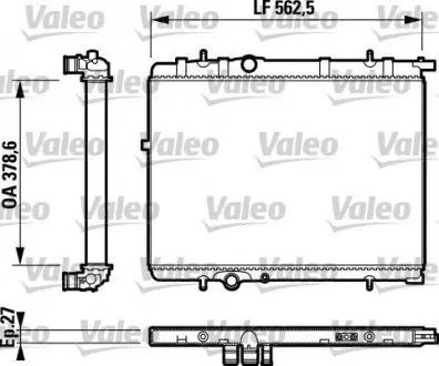 Радіатор Valeo 732893