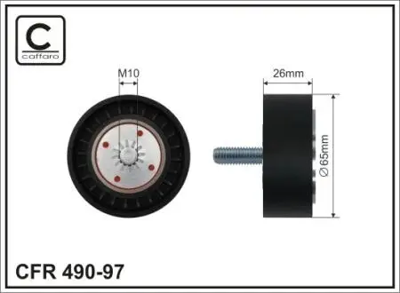 Ролик паска приводного Chevrolet Captiva, Cruze, Lacetti / Opel Antara 2.0 06- CAFFARO 490-97