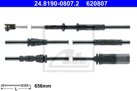 Датчик зносу,гальм.колодки ATE 24819008072