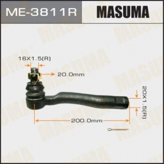 Наконечник рулевой тяги out RH TOYOTA LAND CRUISER 100, LEXUS LX470, -2000.08 Masuma ME3811R