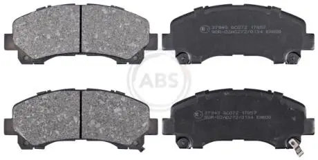 Гальмівні колодки пер. D-MAX I/II 02-22 A.B.S 37943 (фото 1)