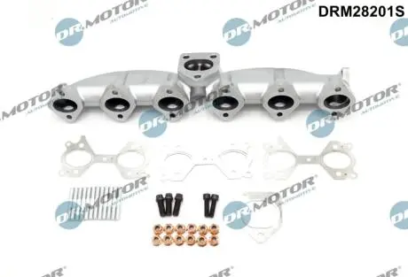 Колектор випускний в комплекті з кріпленням і прокладками DR MOTOR DRM28201S