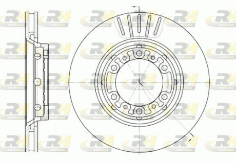 Тормозной диск ROADHOUSE 6883.10 (фото 1)