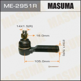 Наконечник рулевой тяги TOYOTA LAND_CRUISER 200 FJ80, HDJ81, HZJ81 Masuma ME2951R (фото 1)