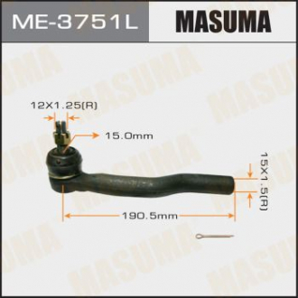 Наконечник рулевой тяги out TOYOTA AURIS, WINDOM/ MCV30, CAMRY ACV# LH Masuma ME3751L (фото 1)