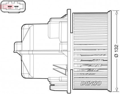 Вентилятор салону LAND ROVER / VOLVO Range Rover Evoque / XC60 2011 - DENSO DEA33002 (фото 1)