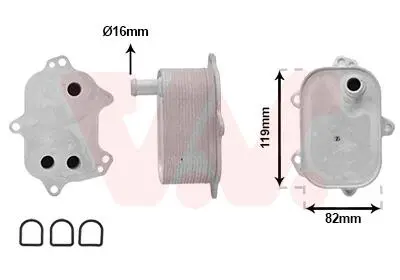 Радіатор масляний AUDI Q5 09/12 &gt; 17 Van Wezel 03013710 (фото 1)