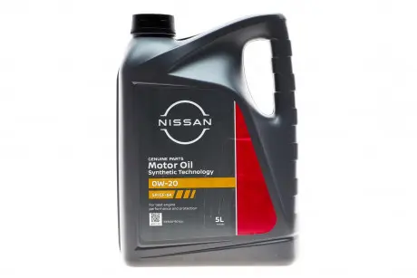 Олива моторна 0W20 SN/GF-5 (5 Liter) NISSAN KE90090144