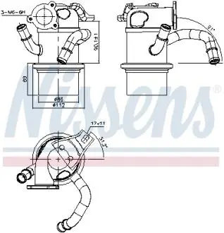 Радіатор віпрацьованних газів VW TIGUAN (2008) 2.0 TDI (вир-во Nissens) NISSENS 989315