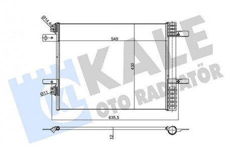 Радіатор кондиціонера Citroen Berlingo, C4 Picasso Ii, C4 Grand Picasso Ii KALE OTO RADYATOR 355160