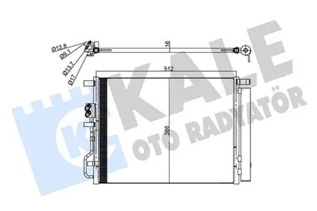 Радиатор кондиционера Hyundai Tucson/KIA Sportage (15-) 1.6i, 1.6, 1.7, 2.0 CRDi KALE OTO RADYATOR 357785