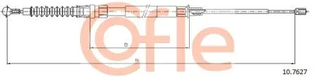 Трос ручника COFLE 10.7627
