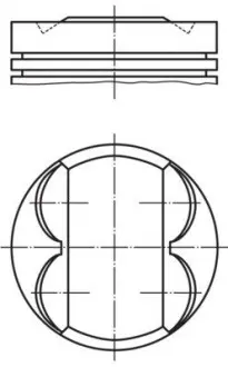 Поршень MAHLE KNECHT 011 PI 00105 000
