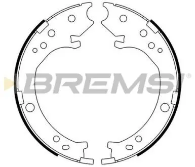Комлект тормозных накладок BREMSI GF0716