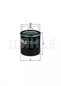 Фильтр масляный Geely MAHLE MAHLE KNECHT 1106013221