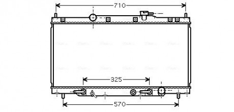 Радиатор охлаждения двигателя Honda CR-V 2,0i (01-07) AT AVA AVA COOLING HD2163