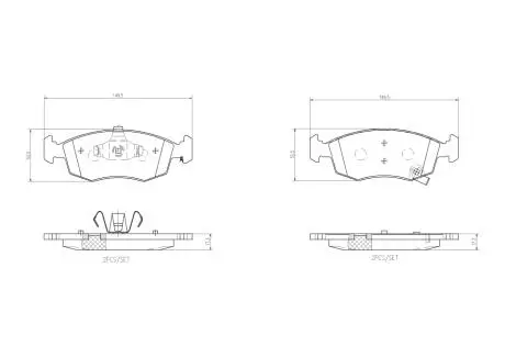 Фото 1 - гальмівні колодки дискові BREMBO P11 031 Гальмівні колодки дискові BREMBO P11 031 (фото 1)